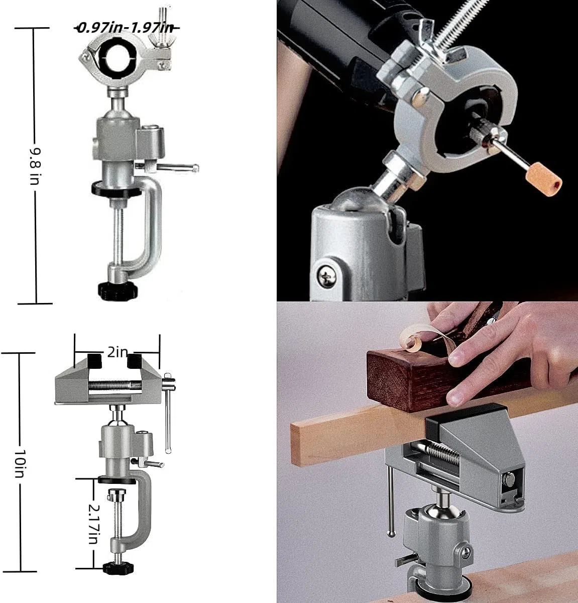 Étau de table, Étaux d'Établi,Largeur de Mâchoire 70mm pour le travail du bois, le perçage, le sciage, la fabrication de bijoux
