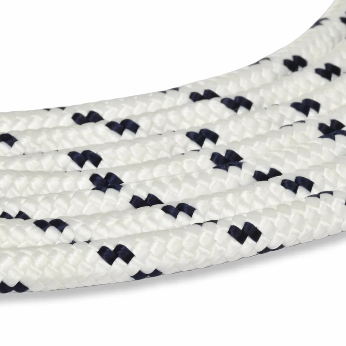 Corderie Italiane 6014249-00 Braid Nautica 08 Mm-050 M Blanc avec Étiquette en Plastique Bleu Couleur : Blanc Bleu avec Marqueur