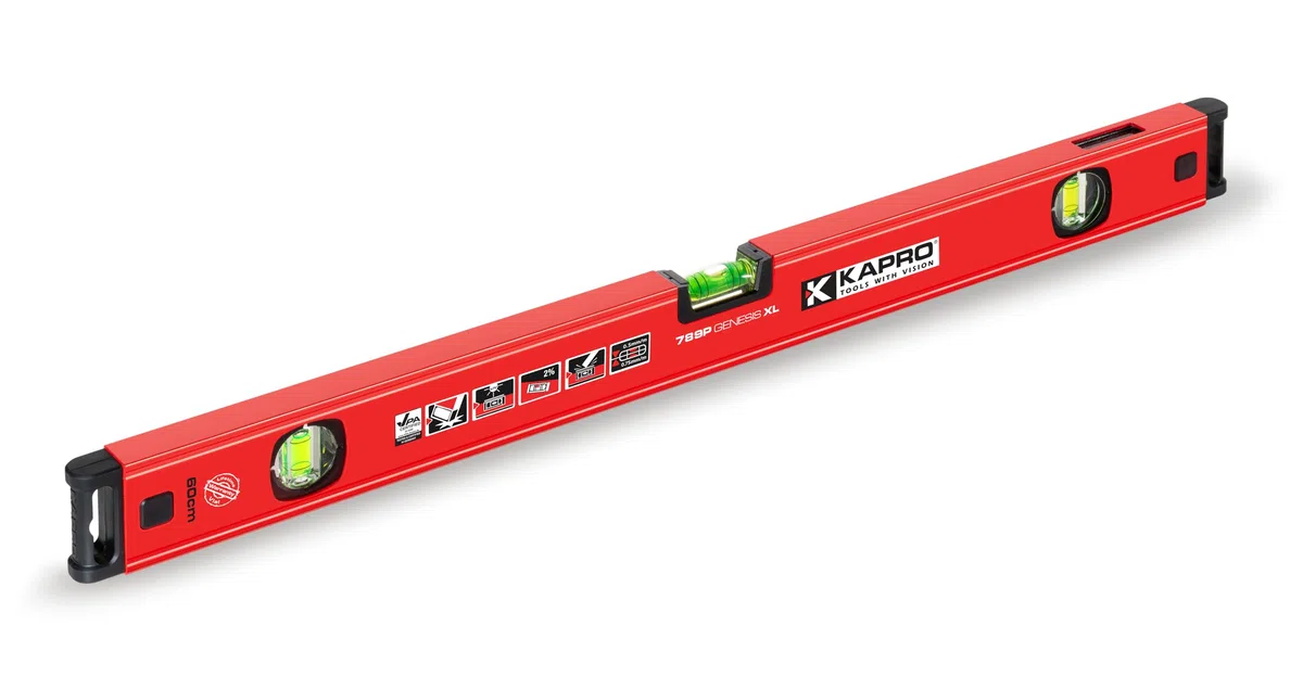 Kapro Genesis Box Niveau avec Plumb Site, 24" Length, Red, 1