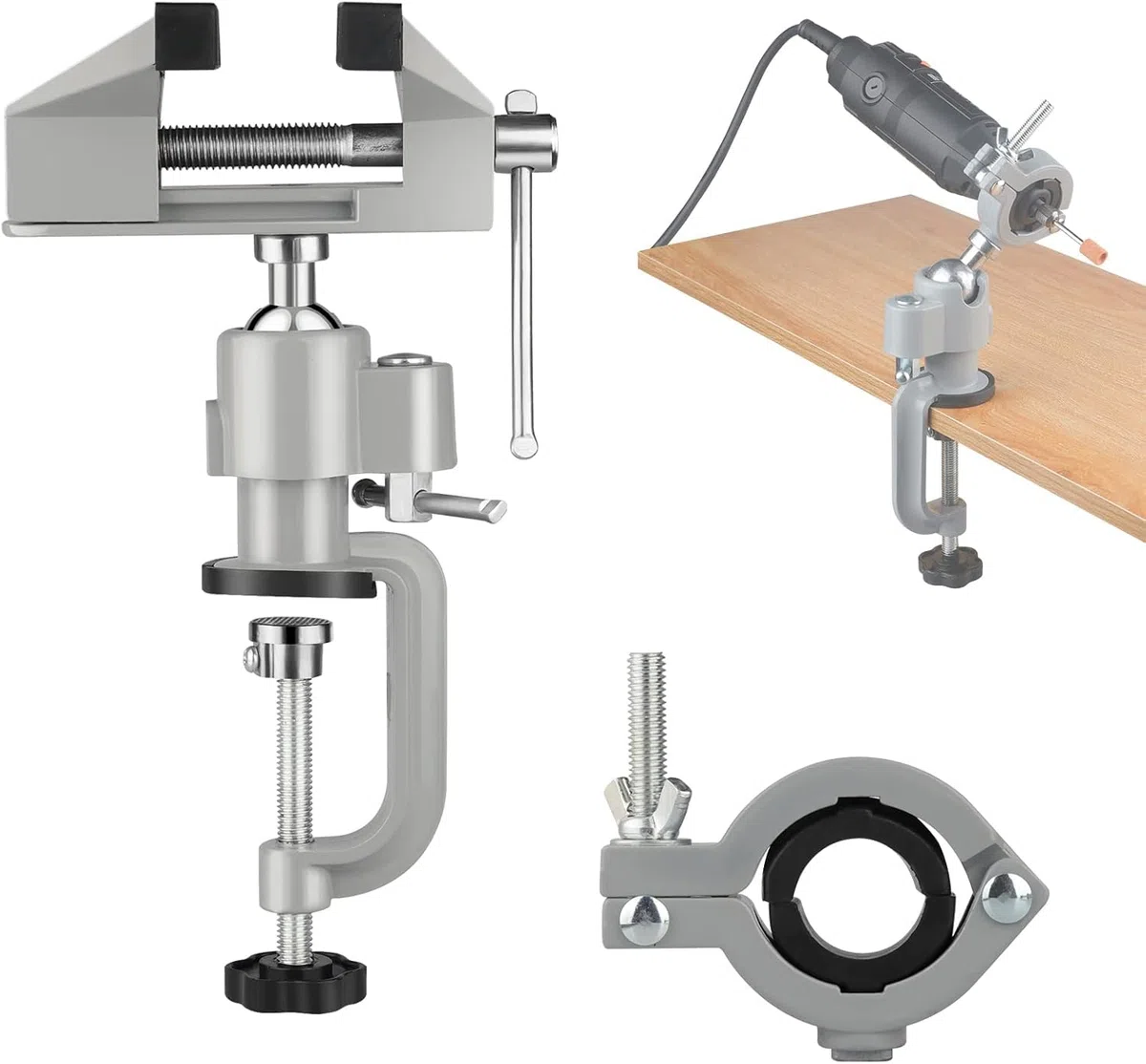 Étau de table, Étaux d'Établi,Largeur de Mâchoire 70mm pour le travail du bois, le perçage, le sciage, la fabrication de bijoux
