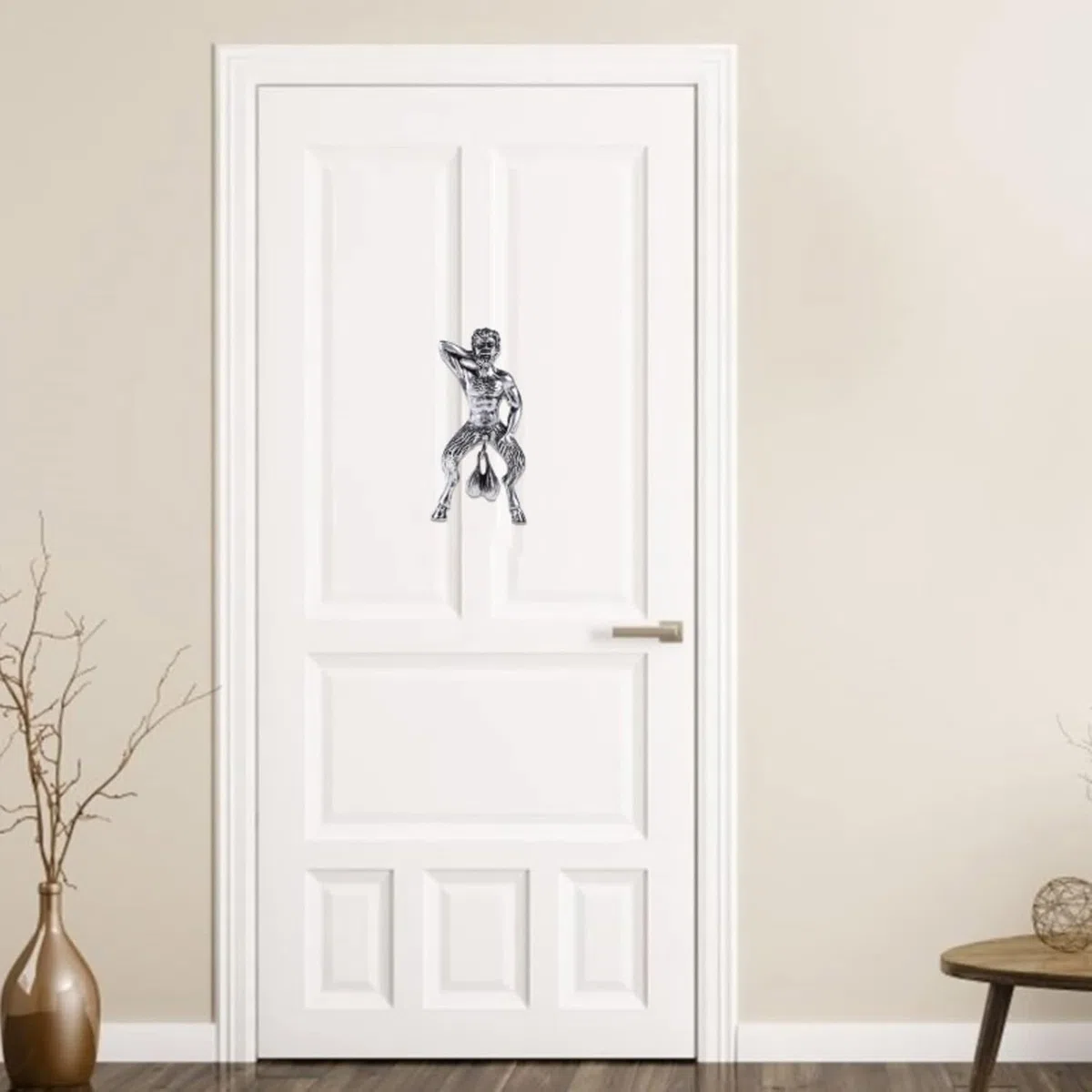 Drôle Vieil Homme avec heurtoir Pendentif Personnage modèle Sonnette pour Porte d'entrée Jardin décoration de la Maison