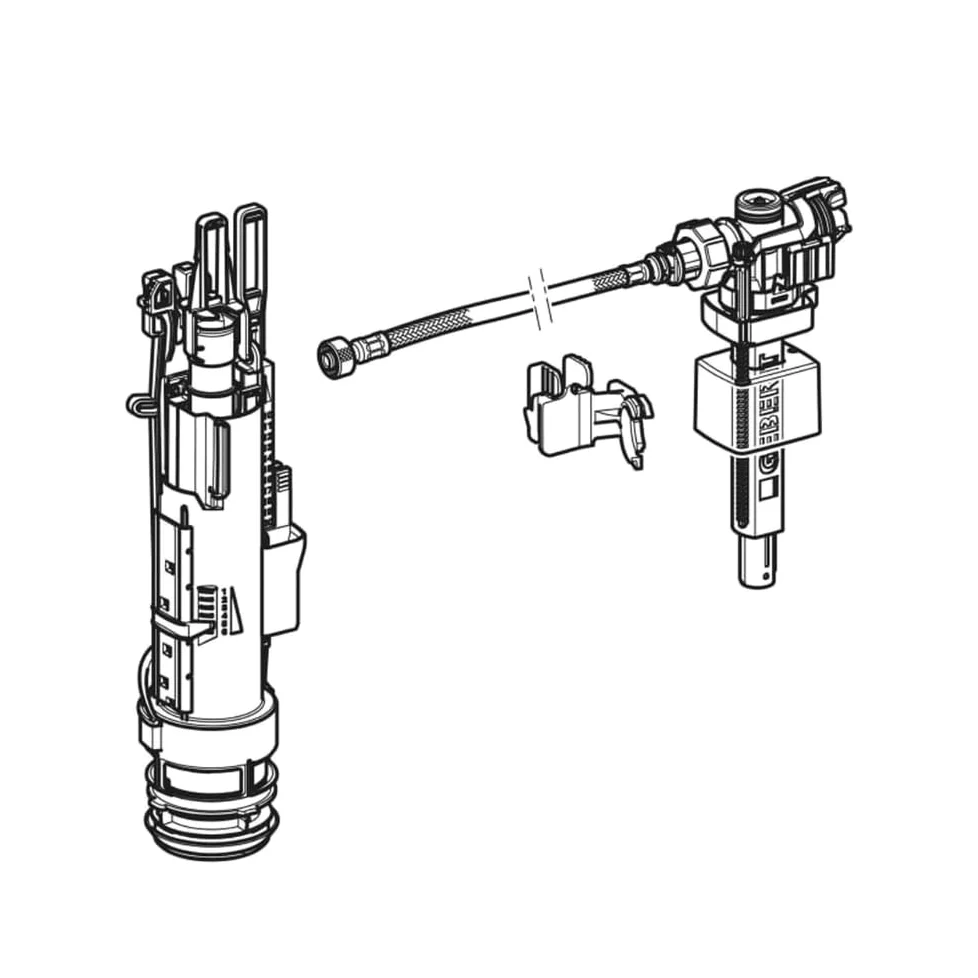 Geberit Type 212-383 Kit de Rénovation pour Réservoirs encastrés 300/320 / Sigma