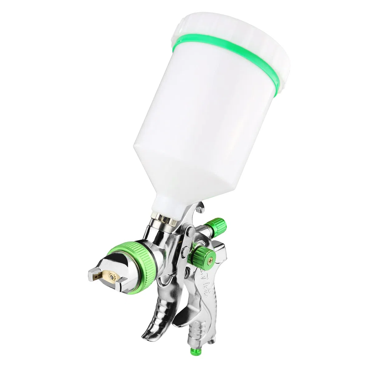 HVLP Professionnel Pistolet à Peinture 600cc avec 3 Buses 1,4mm 1,7mm 2,0mm, Pistolet pulvérisateur d'air à Alimentation par gravité HVLP Meubles de Voiture