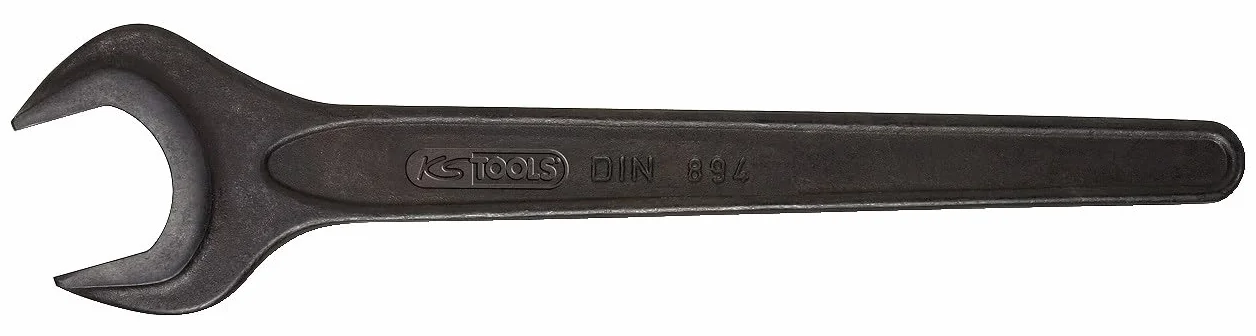 KS TOOLS 517.0540 - Clé à fourches simple brunie - 40 mm - En Chrome vanadium - Grande résistance à la corrosion et à l’usure Couleur