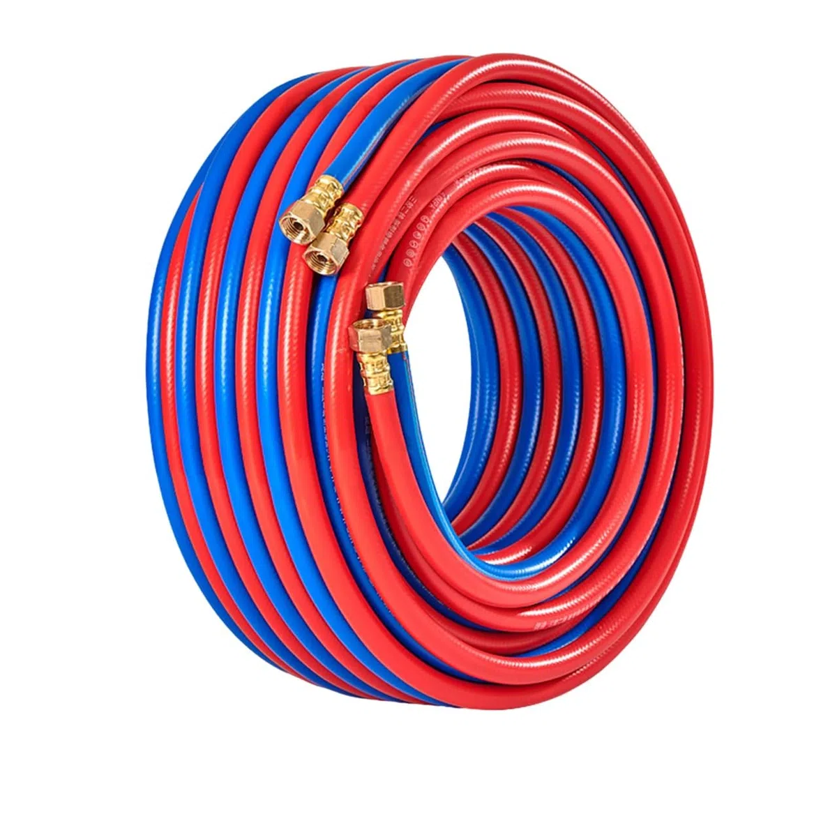 15m,Yiustldd Tuyau Oxygène-Acétylène, Tuyau Pour Chalumeau De Soudage Double Avec Raccord En Cuivre, Tuyau Industriel Antidéflagrant Pour Coupage Oxyacétylène-Oxygénothérapie De 8 Mm D'épaisseur