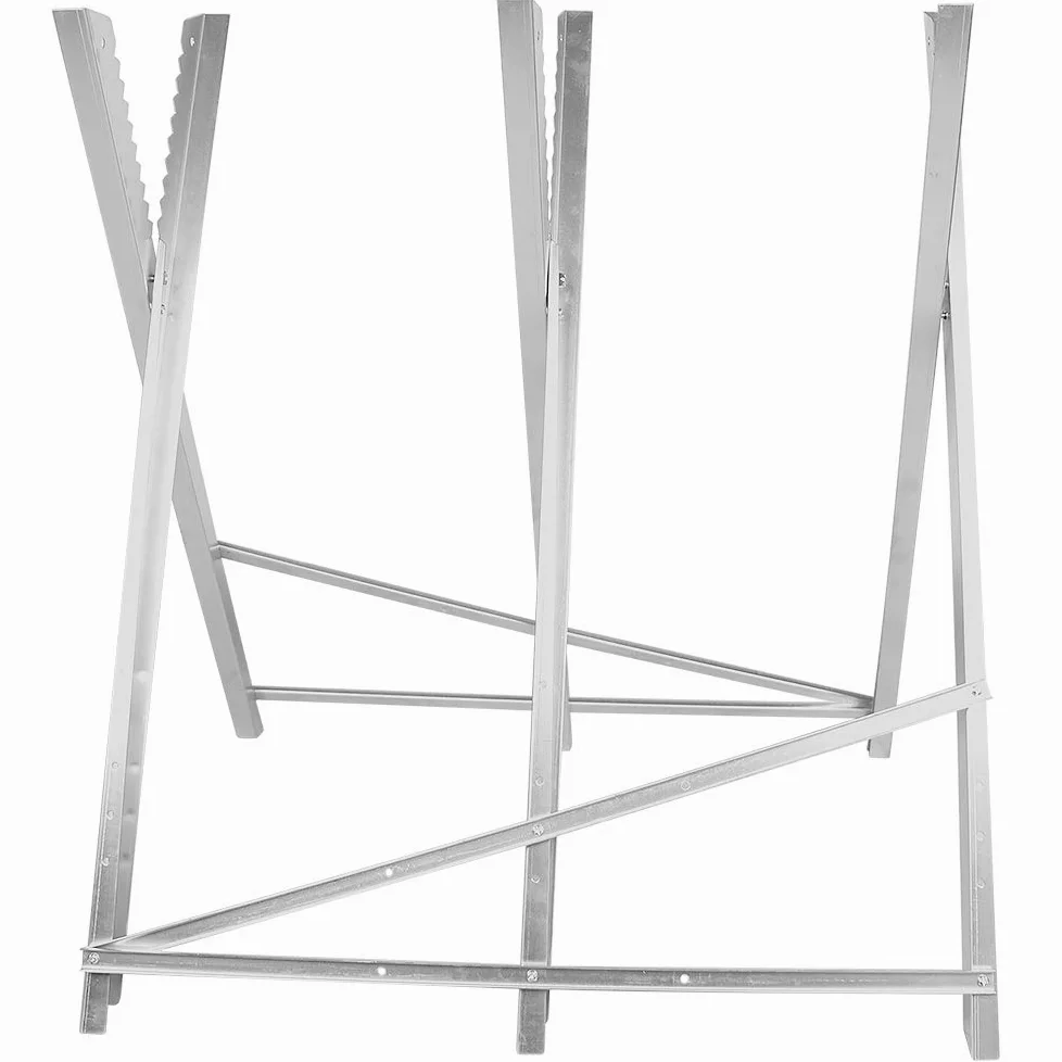 Chevalet de Scie pour Tronçonneuse - 3 Plis,Chevalet de sciage pliable 150 kg métal zingué jardin dents porte-bûches support de coupe tréteau de sciage tronçonneuse (84 * 80 * 80cm (trois colonnes))