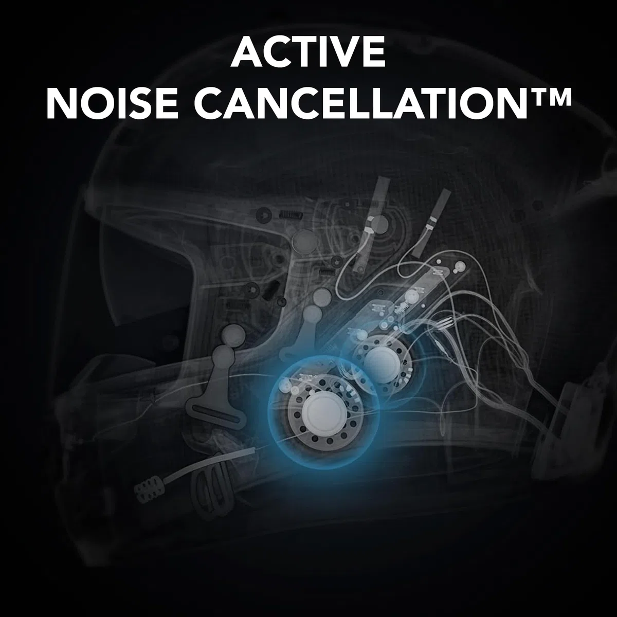 Sena Phantom ANC Casque de Moto intégral Intelligent avec Communications intégrées et contrôle Actif du Bruit