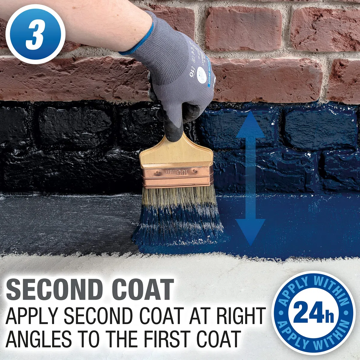 Drybase Membrane d’Étanchéité Liquide 1L Noir – Peinture Anti-Humidité pour Sols, Bois Encastrés & Bas de Murs