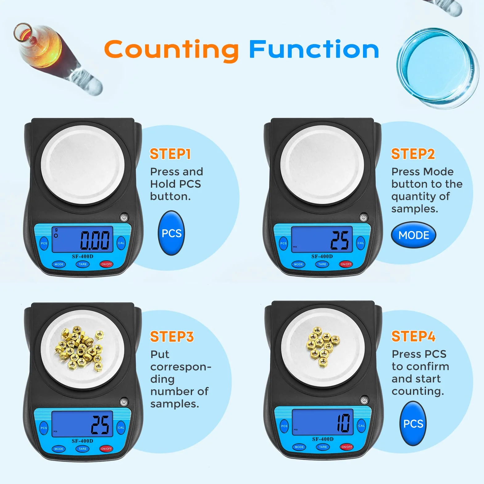 Bonvoisin Balance de Laboratoire Numérique 600g x 0.01g Balance Électronique de Précision Affichage LCD Balance de Bijoux Scientifique 0.01g