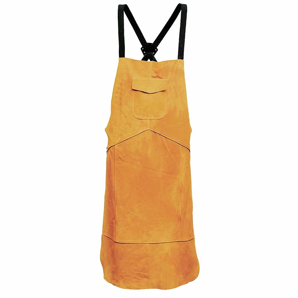 Portwest Leather Welding Apron, Size: One Size, Colour: Tan, SW10TAR