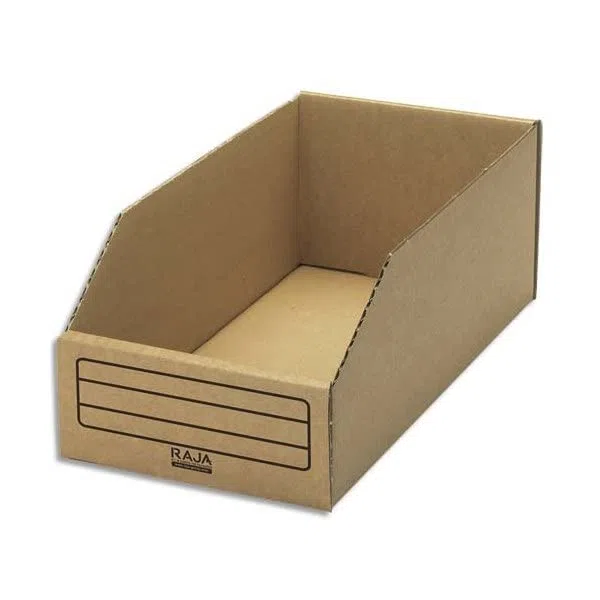 EMBALLAGE Paquet de 50 bacs … bec de stockage en carton brun - Dimensions : L15,1 x H11,2 x P30,1 cm