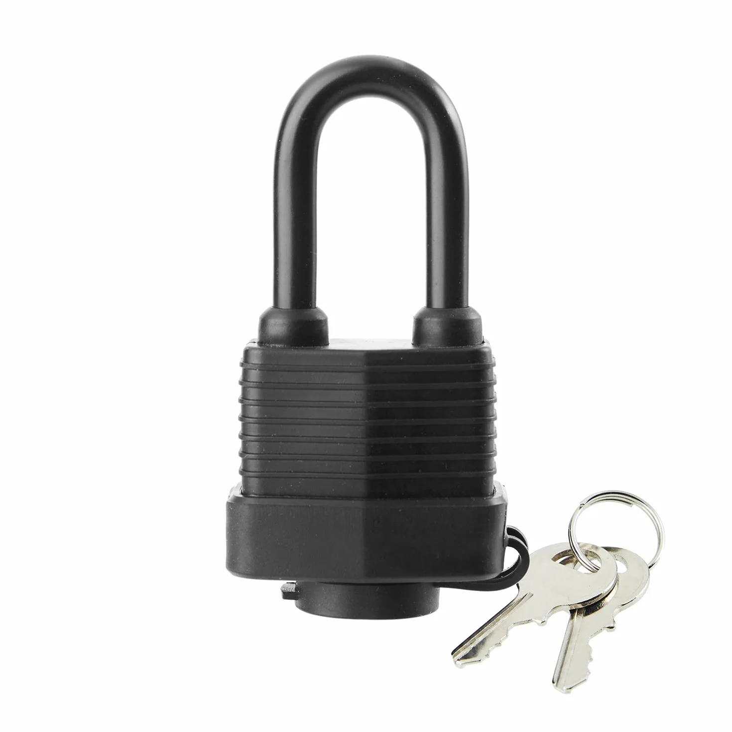 SafiSwords Lot de 6 cadenas étanches avec clés identiques pour une utilisation en extérieur, serrure en acier laminé robuste, 4,5 cm de large, long cadenas