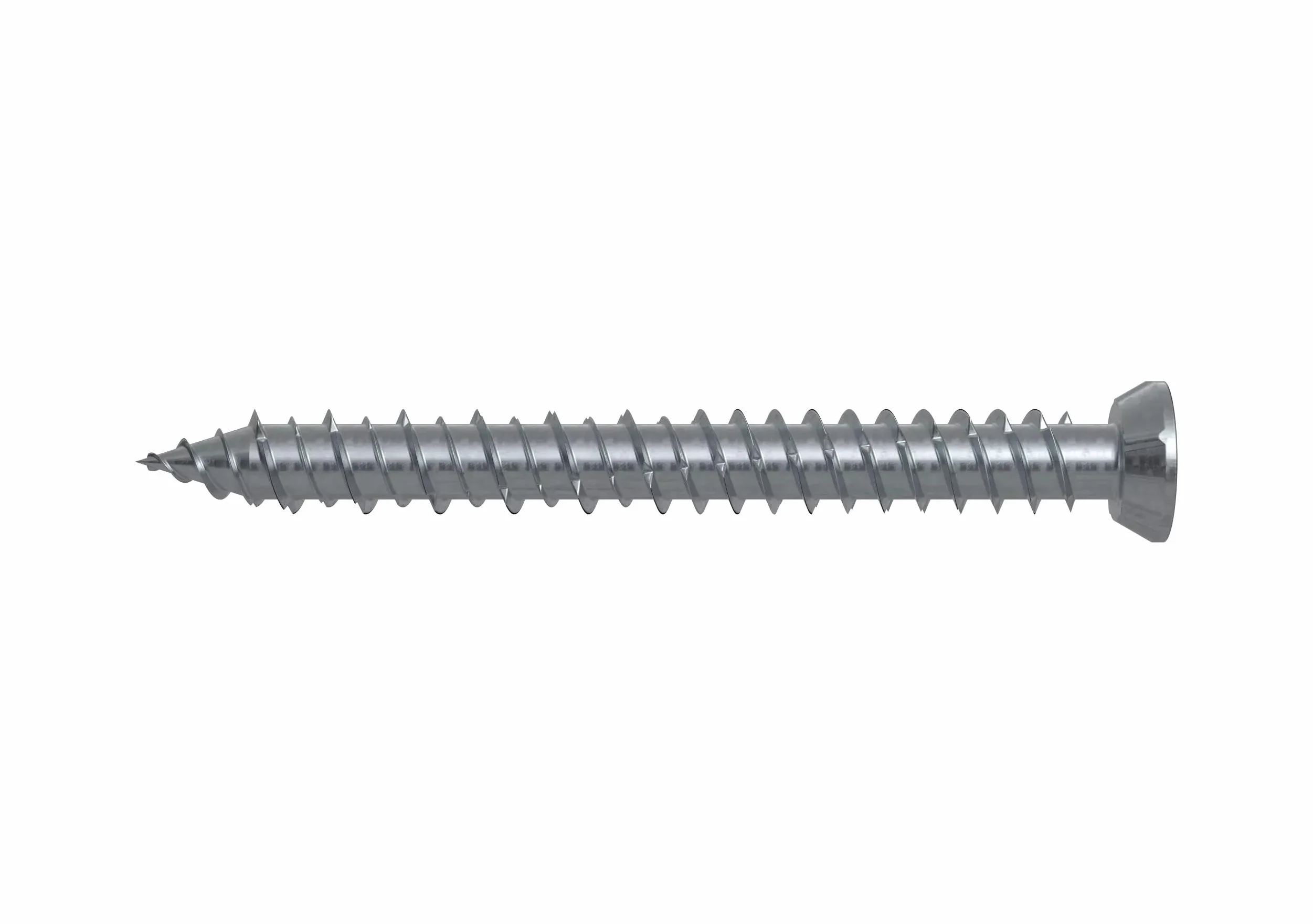 fischer - Vis de fixation pour cadres de fenêtres PVC ou aluminium FFS 7,5x112 avec tête plate à empreinte TX30 / Boite de 100