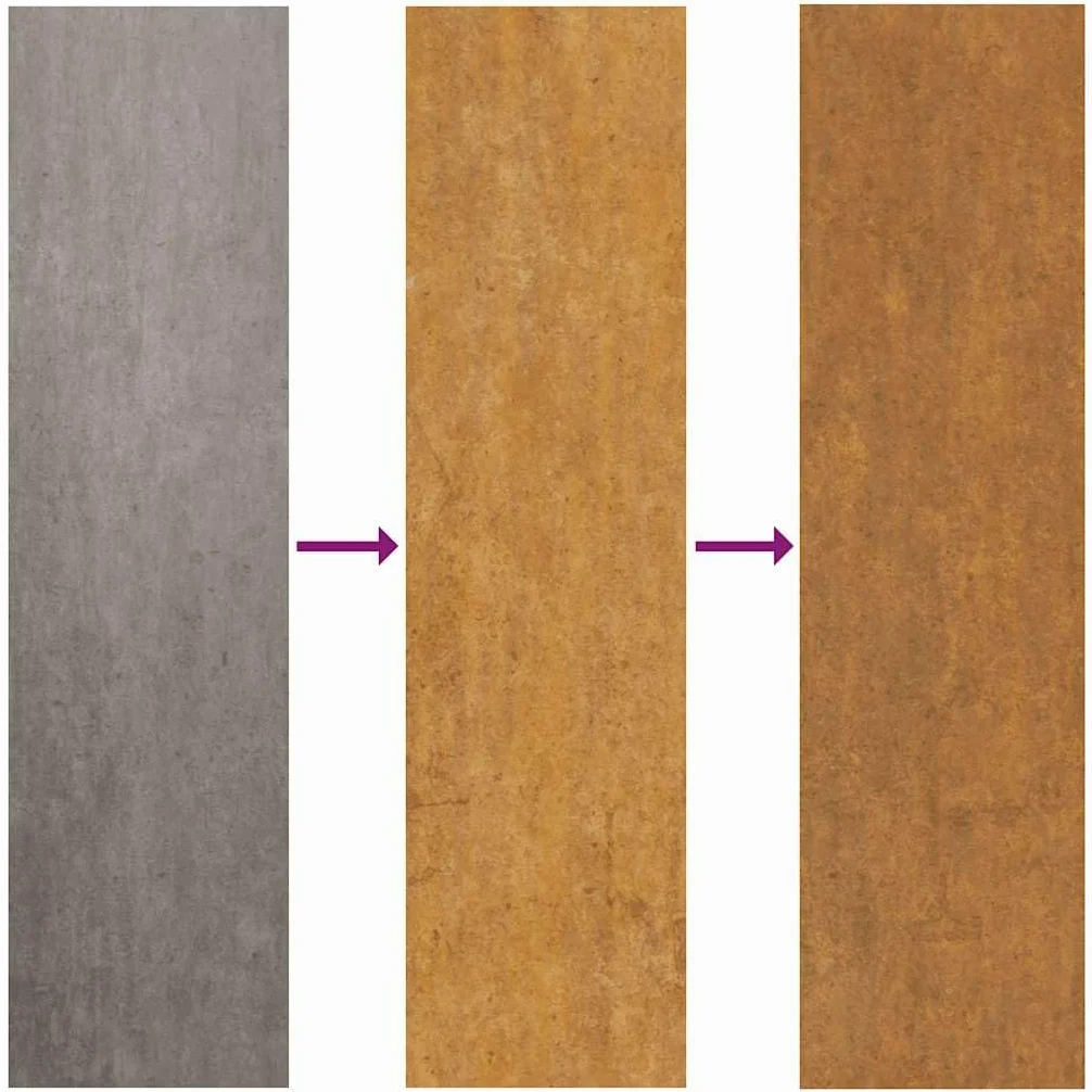 vidaXL Portail de jardin 100x175 cm en acier patiné motif flamme