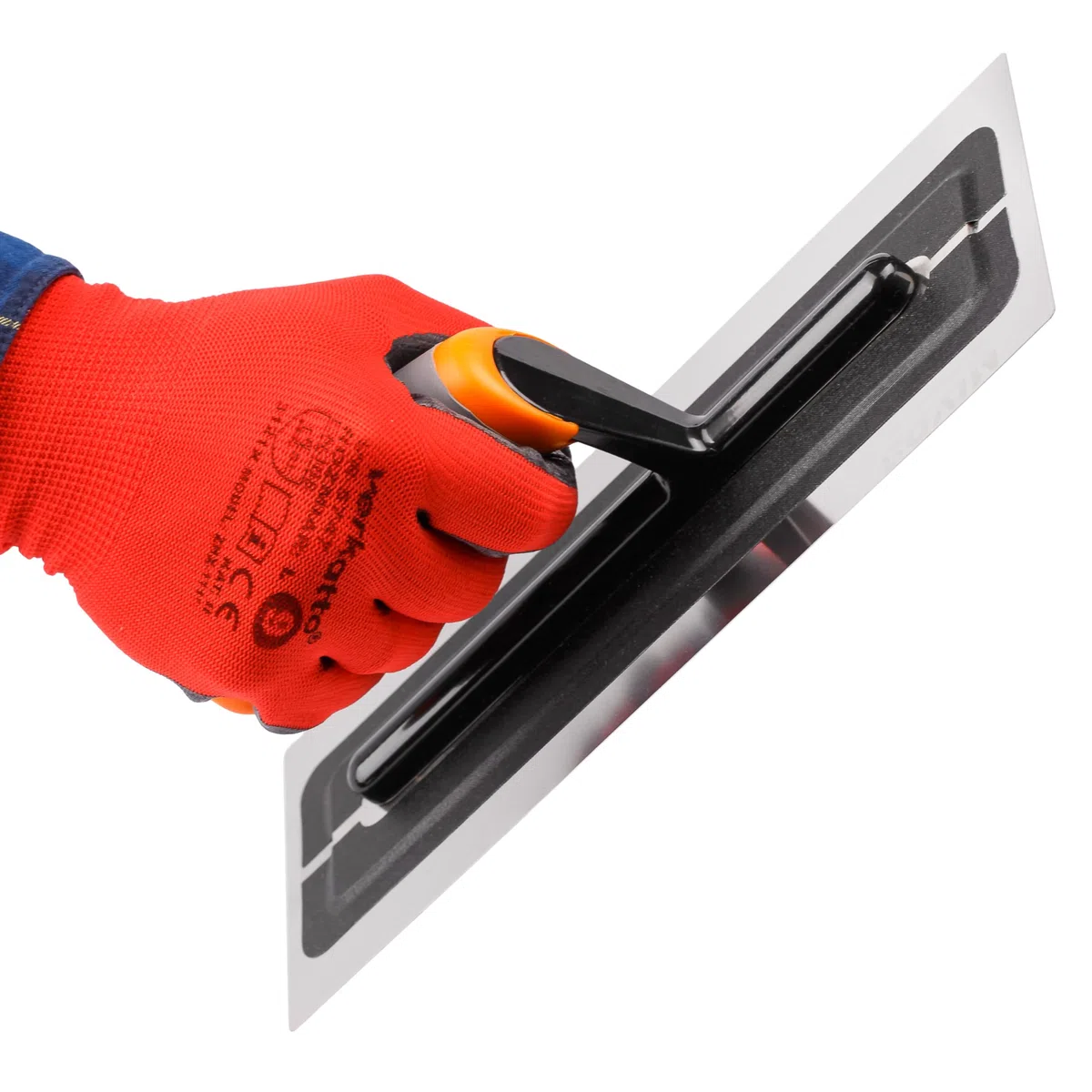 MIVOS Pelle à enduire Premium en acier inoxydable de haute qualité 280x110mm - Spatule pour enduit professionnel - Lisseuse - Outil de cloison sèche - Poignée ergonomique et antidérapante - FABRIQUÉ