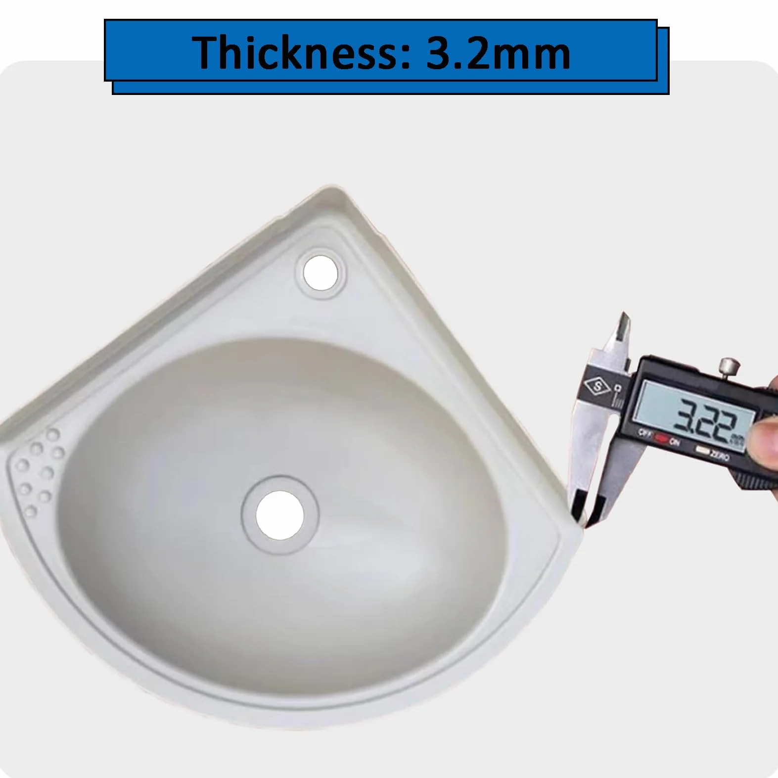 Lavabo coloré en plastique Petit lavabo d'angle pour lavage des mains, Lavabo mural en plastique, Mini lavabo, Lavabo de camping-car Évier pour jardin camping cave