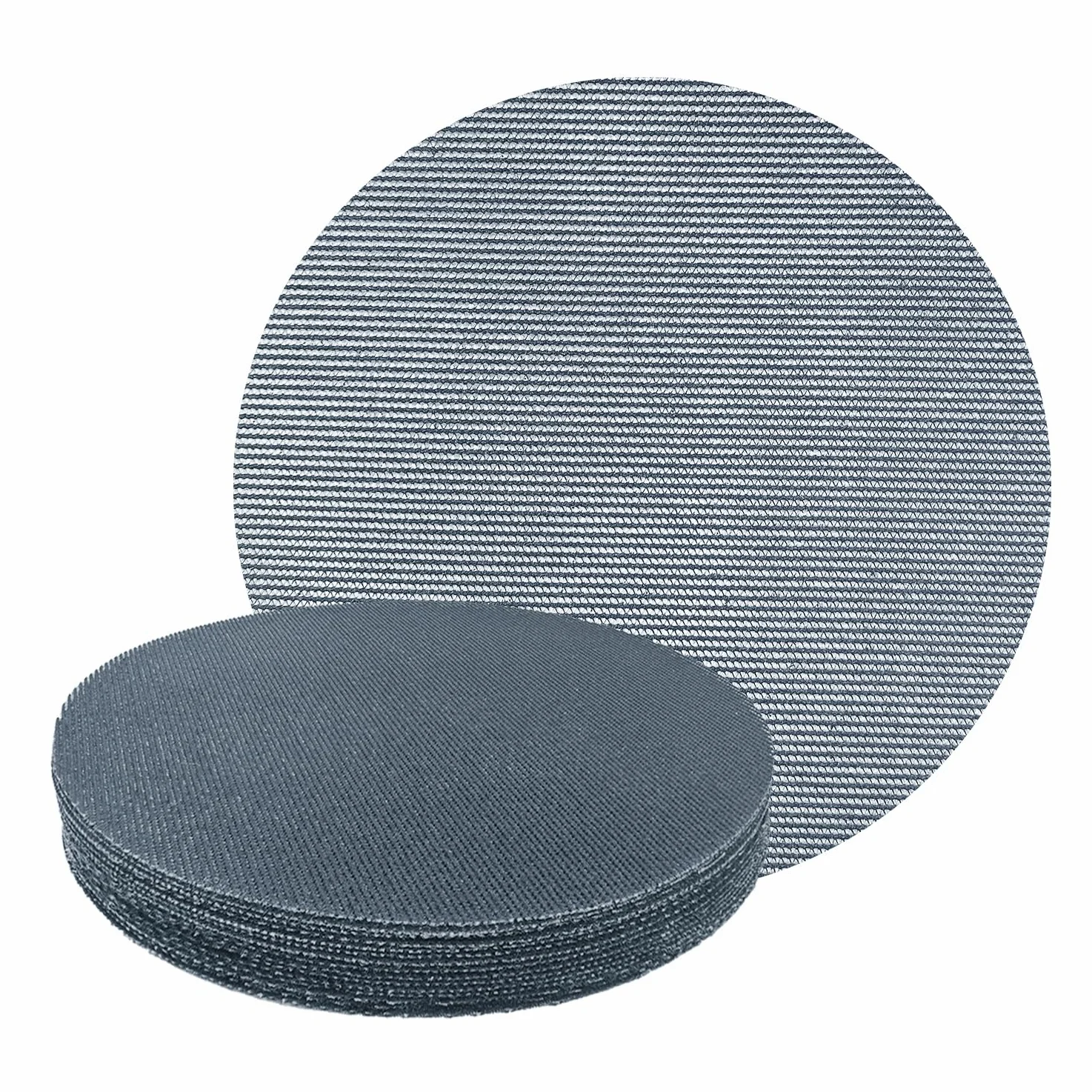Lot de 30 Disques Abrasifs 225mm, Maille, Grain 60/80/120/150/180/240, Anti-colmatage, Pour Ponceuse Girafe, Murale et Plâtre Téléscopique