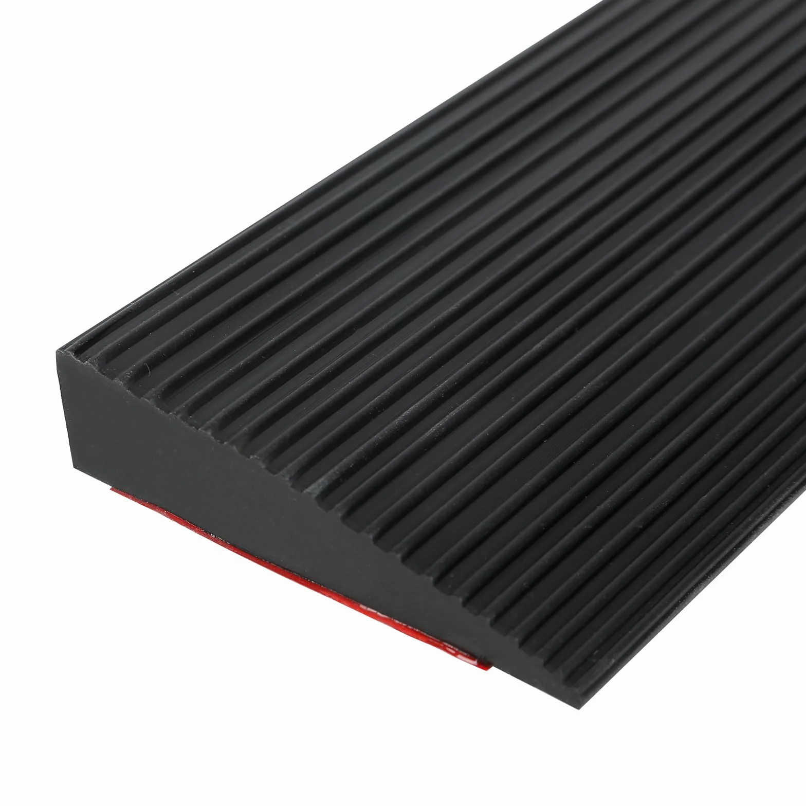 Profilé de transition 90 x 8 cm - Pour seuils de porte - Autocollant - Hauteur : 1 à 3 cm - Pour sols (1, noir, 90 x 8 x 3 cm)