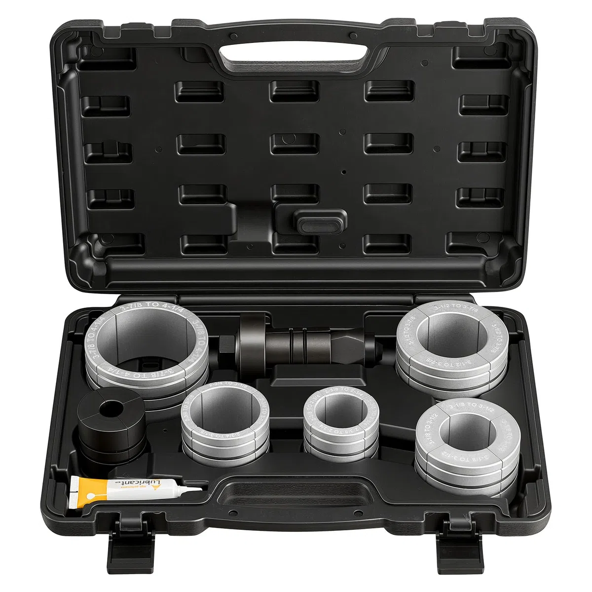 VEVOR Kit Élargisseur de Tuyau de Pot d'Échappement 41,27-107,95 mm Expandeur pour Tuyaux d'Échappement Ateliers de Réparation Automobile Outil à Évaser avec 7 Pinces Collet, Mallette de Rangement