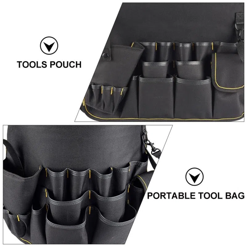 DOITOOL Sacoche à Outils pour Seau - Organisateur Multi-Poches | Convient aux Seaux, Tissu Résistant à l'Usure, Nombreuses Poches Extérieures, Accès Rapide, Idéal Jardinage et Bricolage