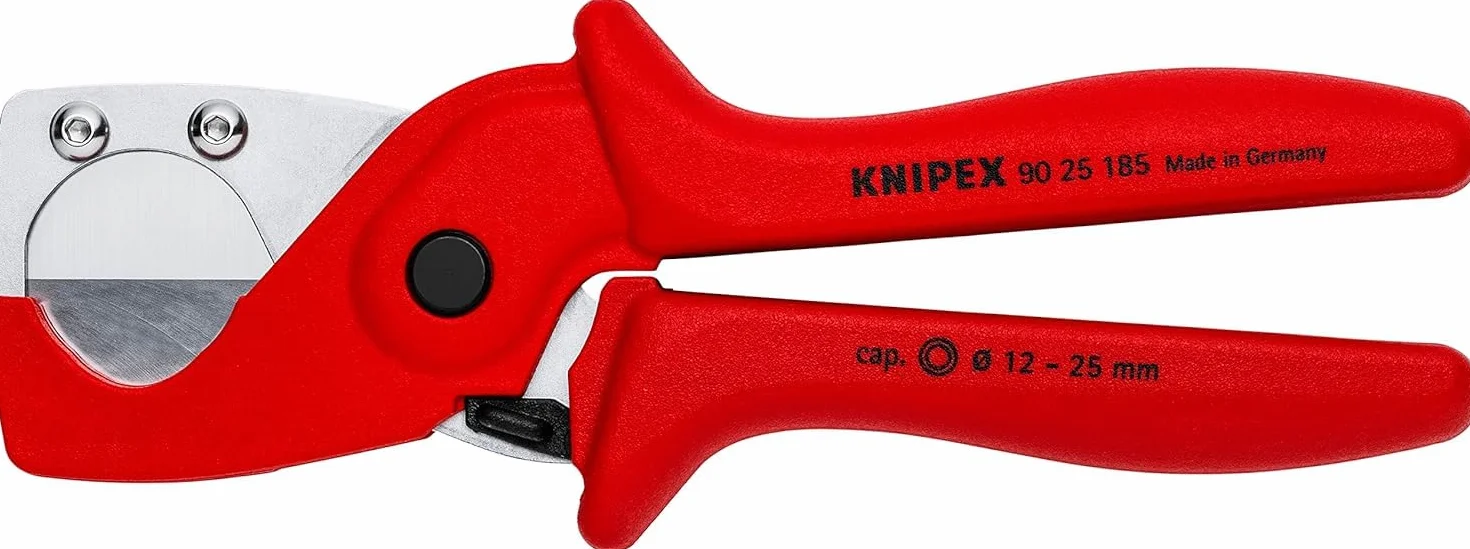 Knipex Coupe-tubes pour les tubes multicouche et en plastique en plastique renforcé de fibres de verre 185 mm, 90 25 185