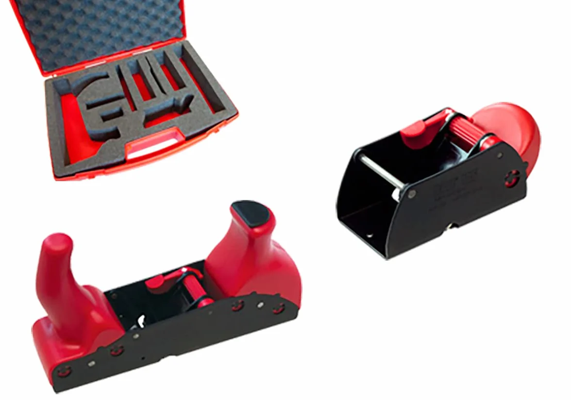 Ensemble de Rabots à Main RALI pour le Travail du Bois | 1 Étui avec Rabots Monobloc 220 et 105, Ensemble de Rabots à Main avec Réglage Instantané de la Profondeur de Lame