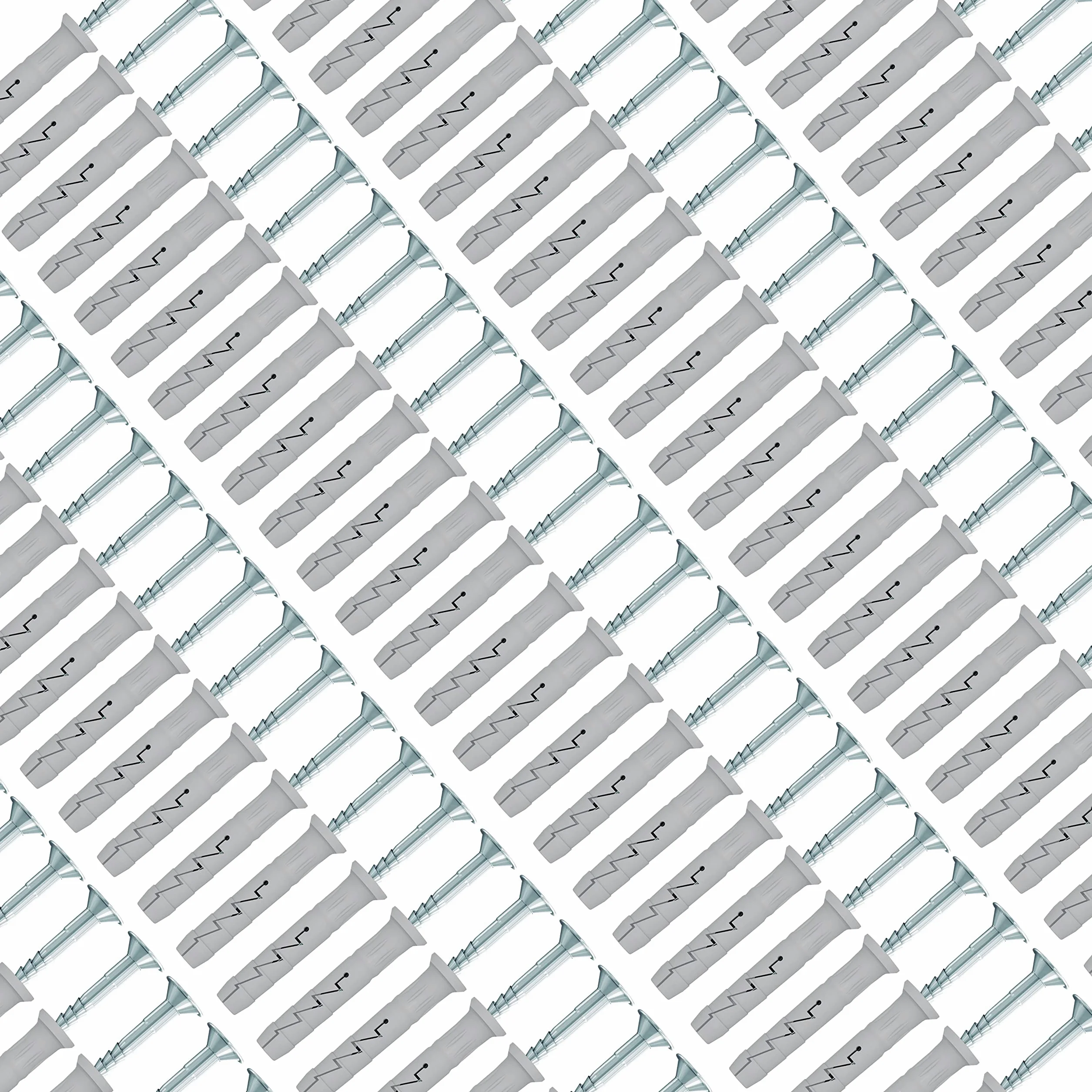 M8 Chevilles à frapper, Chevilles à clous, 8x100mm chevilles à fraisée et 4.9x105mm vis clou, chevilles murales à clouer avec tête fraisée Phillips pour béton, pierre, brique, bloc creux (100 pcs)