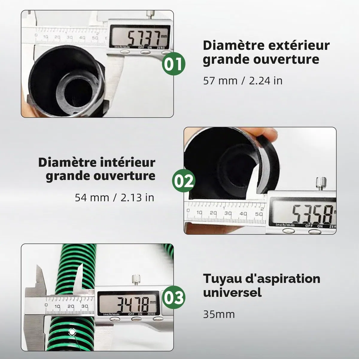 5 m Tuyau d’Aspiration de Poussière Compatible avec Festool CT 26/36/48, CT 15/25, CT Mini & CT Midi à partir de 2019, D27 (Ø35 mm) Tuyau d’Aspiration pour Ponceuses et Systèmes d’Aspiration