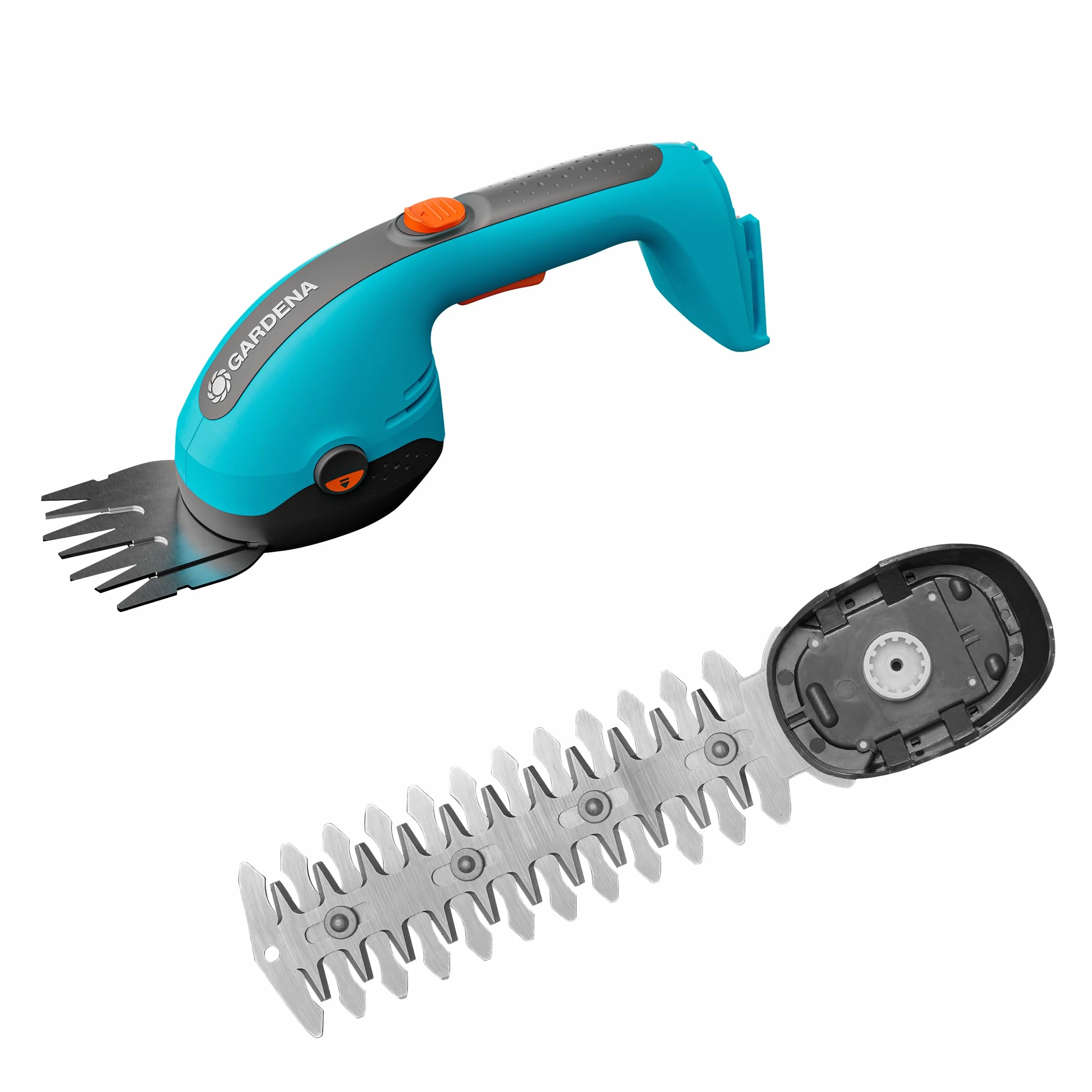 Gardena Kit Cisaille à Gazon + Lame Taille buissons PowerCut 18V / P4A sans Batterie: Lames tranchantes, Lames interchangeables, Légère, Stockage Vertical, sans Fil (14750-55)