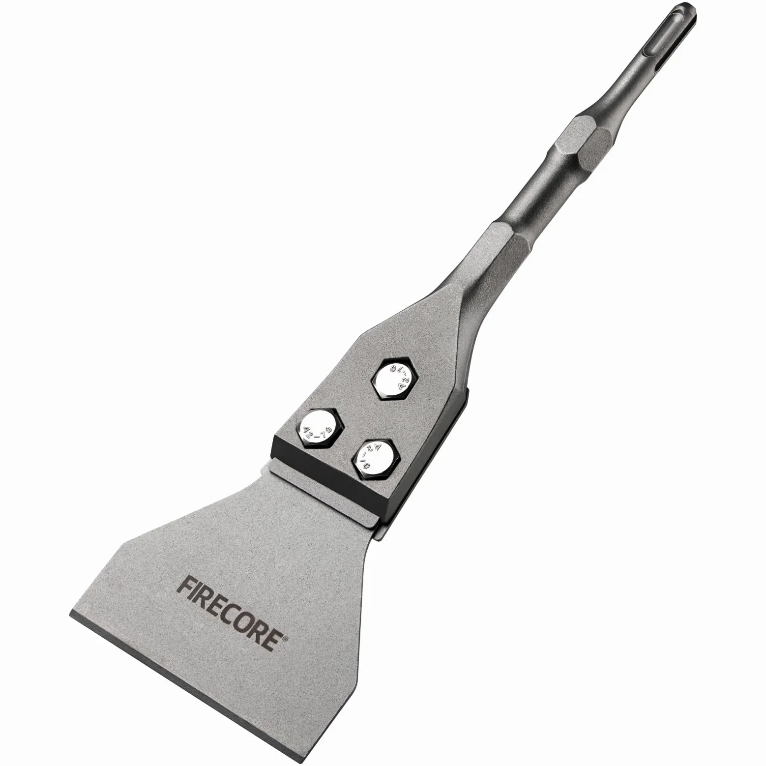 Firecore Burin SDS PLUS, Plat Burin pour Enlever Carrelage, PVC et Béton, Grattoir de Sol Large 100 * 300mm Compatible avec le Marteau Perforateur SDS PLUS - FS23412