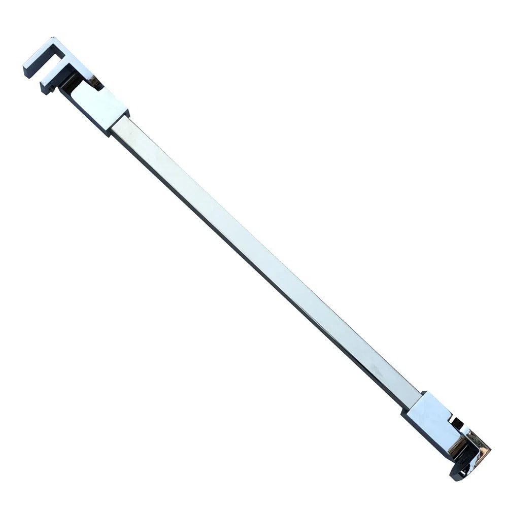 M-Home - Barre de renfort pour paroi de douche - Acier inoxydable, 60 cm, pour paroi en verre sans cadre de 6 à 10 mm d’épaisseur
