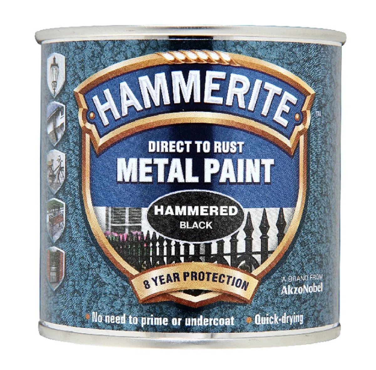 Hammerite Peinture Métal ham6720101 250 ML – martelé Noir