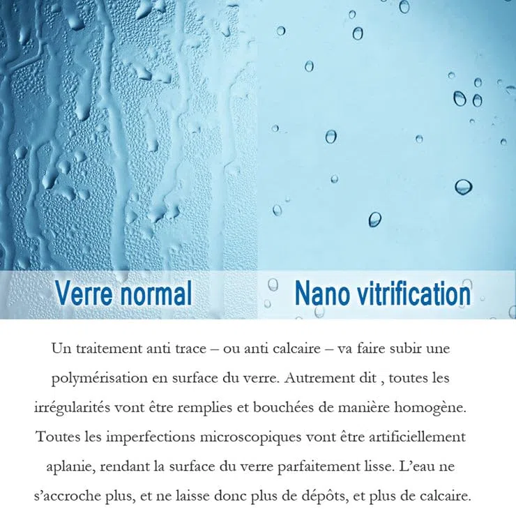 Porte de douche pivotante 70cm en 6mm verre anticalcaire Installation en niche Hauteur 187cm, profilé en chromé