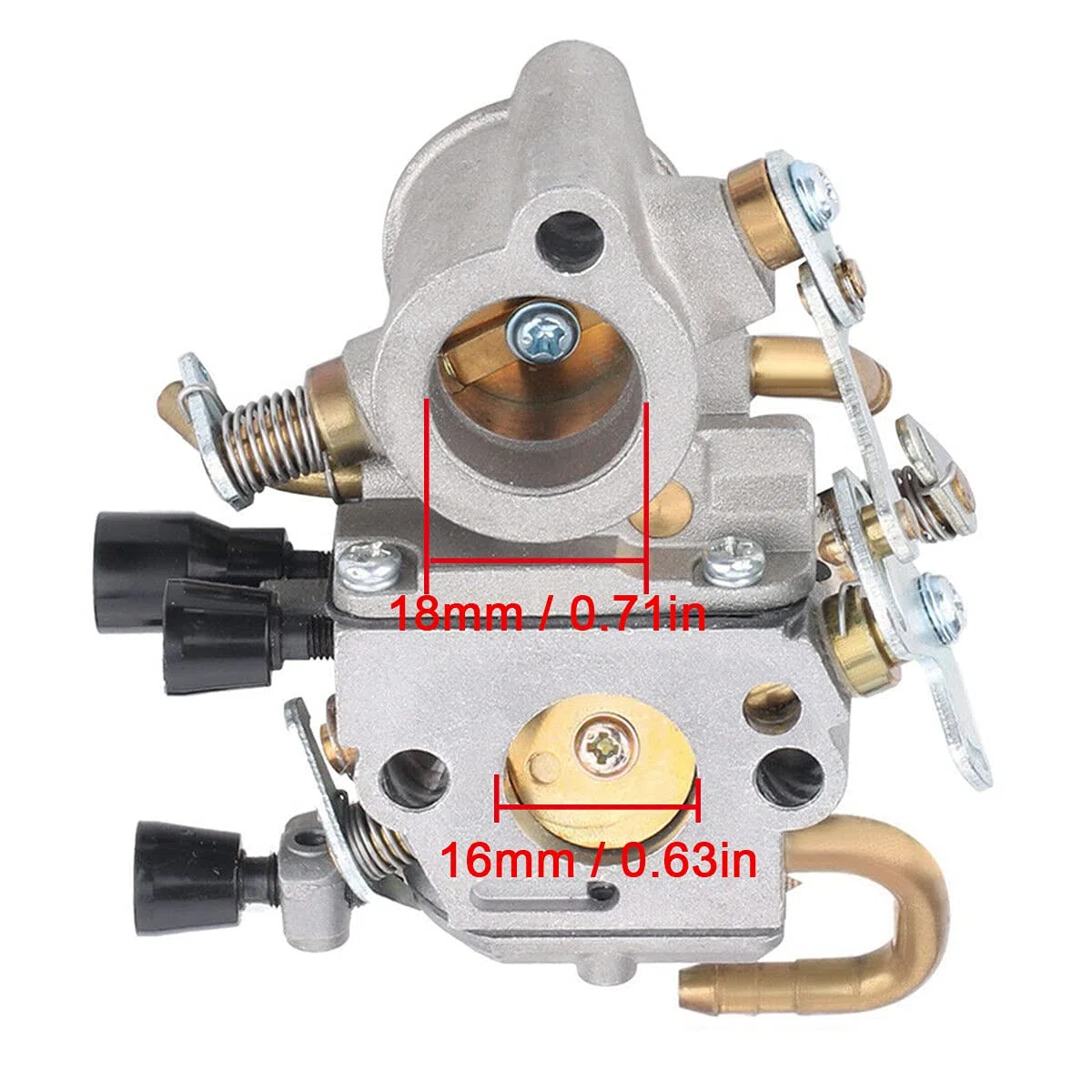 ZAMDOE Carburateur pour Sthil TS420 TS410 TS410Z TS420Z scie à béton, remplace # C1Q-S118 4238-120-0600, avec filtre à air 4238 140 1800 + conduite de carburant + bougie d'allumage