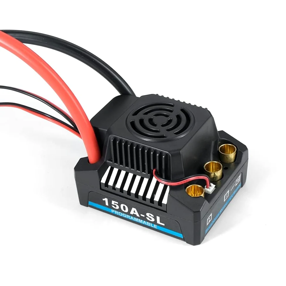 ContrôLeur de Vitesse éLectronique Sans Balais 150A (ESC) pour Voiture pour PièCes de Voiture 1/8 RC