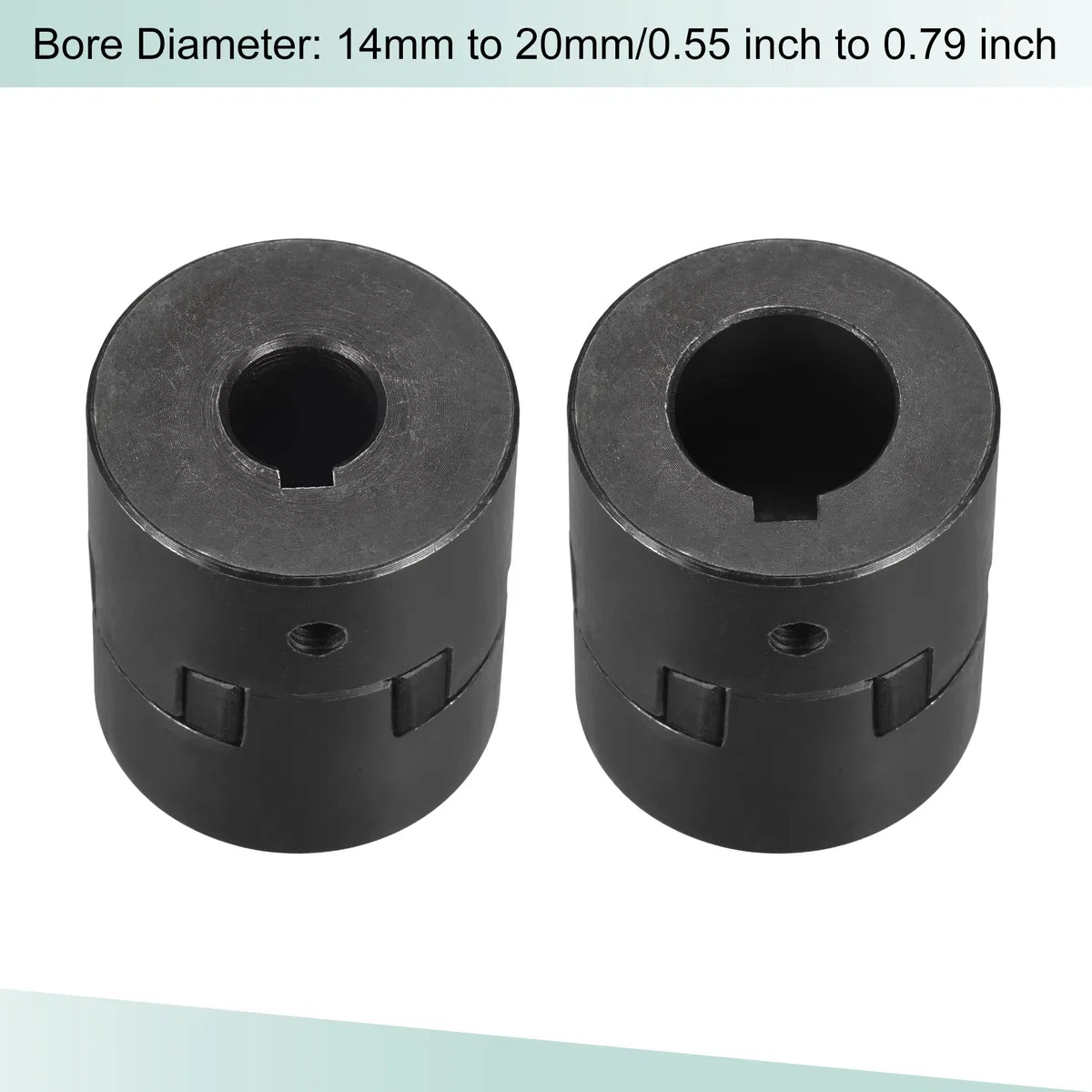 sourcing map Flexible Couplage Arbre 14mm à 20mm 53mm x 44,5mm Moteur Coupleur Joint