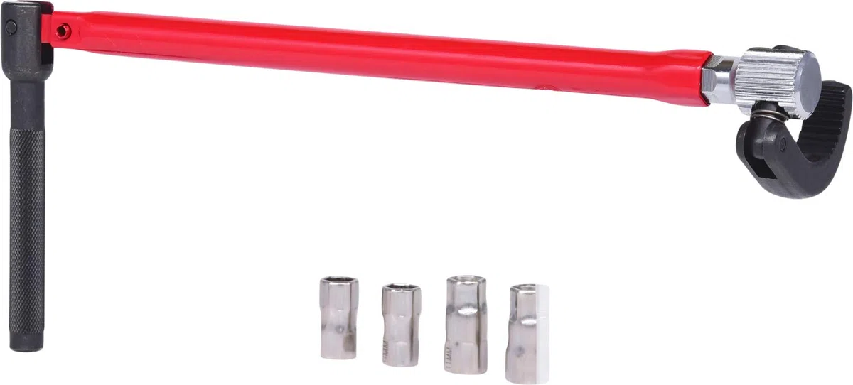 KS Tools 123.0040 Jeu de clés pour écrous de robinets, 6 pièces | Jeu de clés lavabos avec embouts, 6 pièces