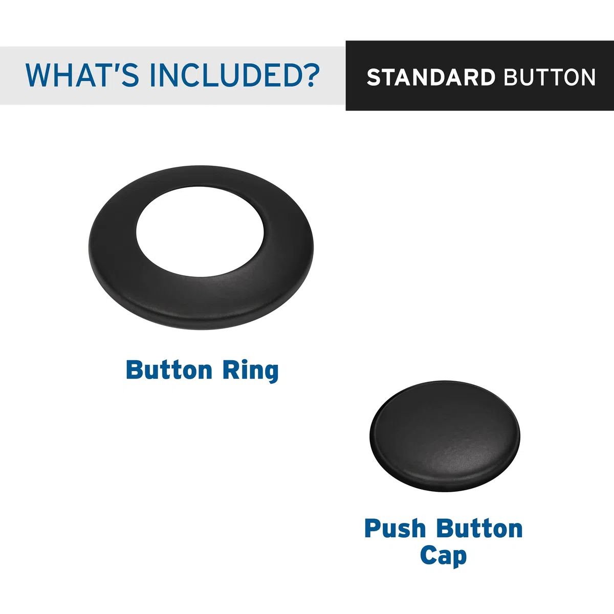 InSinkErator STC-MTBLK SinkTop Switch Push Button, Matte Black by InSinkErator