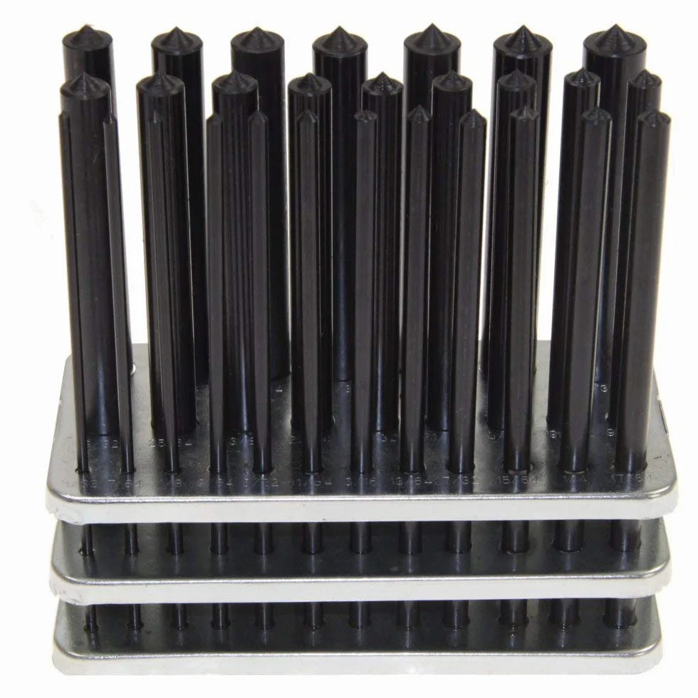 Lot de 28 poinçons de transfert 3/32" - 1/2" - Kit de filetage pour machiniste
