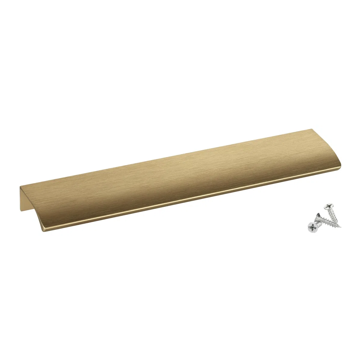 SOTECH 5 poignées de meubles Blankett Alex aspect laiton brossé 200 mm Barres de poignée à monter à l'intérieur de la façade, vis de fixation incluses