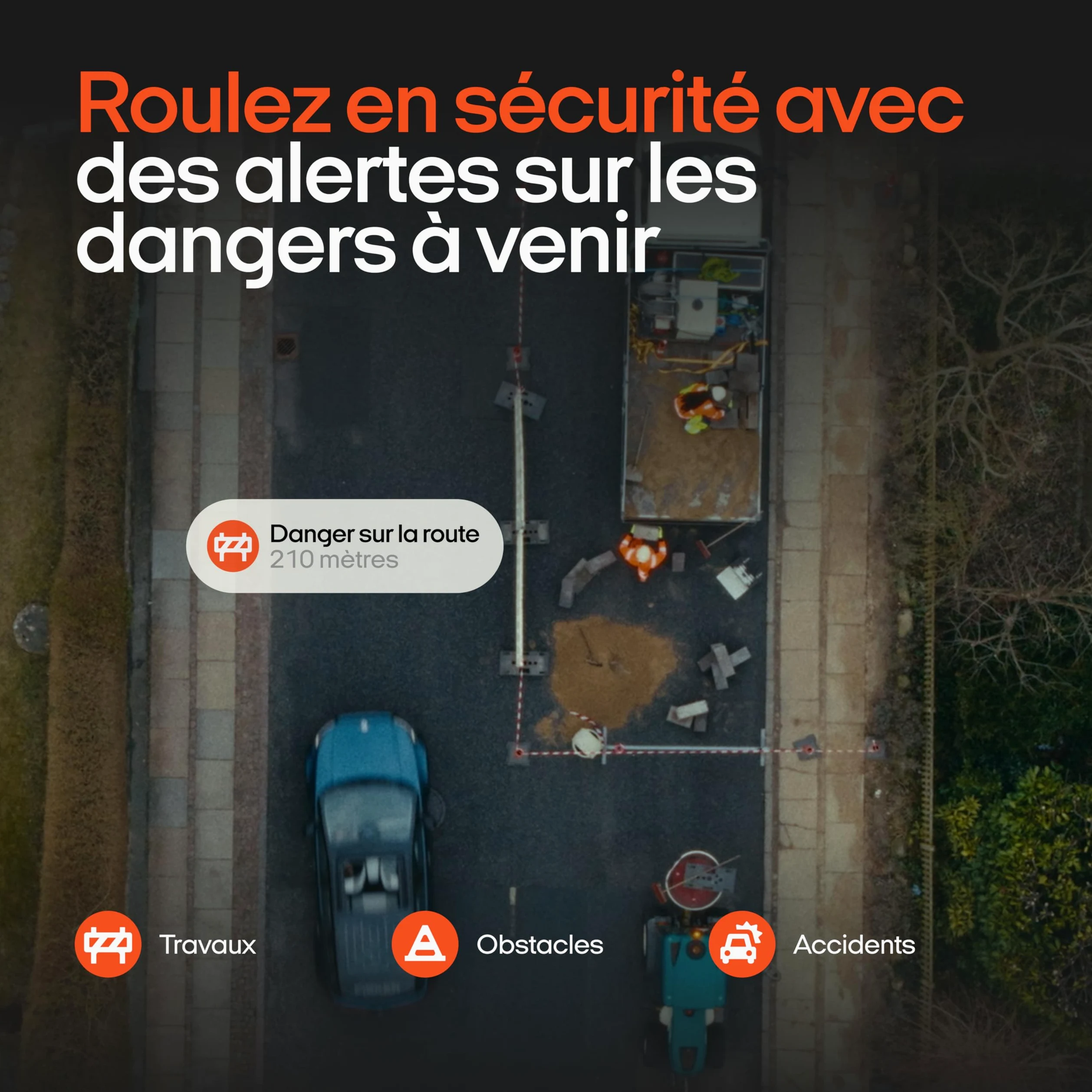 OOONO Co-Driver NO1 : avertisseur de radars et Dangers Routiers en Temps réel Via Application Gratuite | Signal Acoustique et indicateur LED | Noir | Activation Automatique | Lot de 1