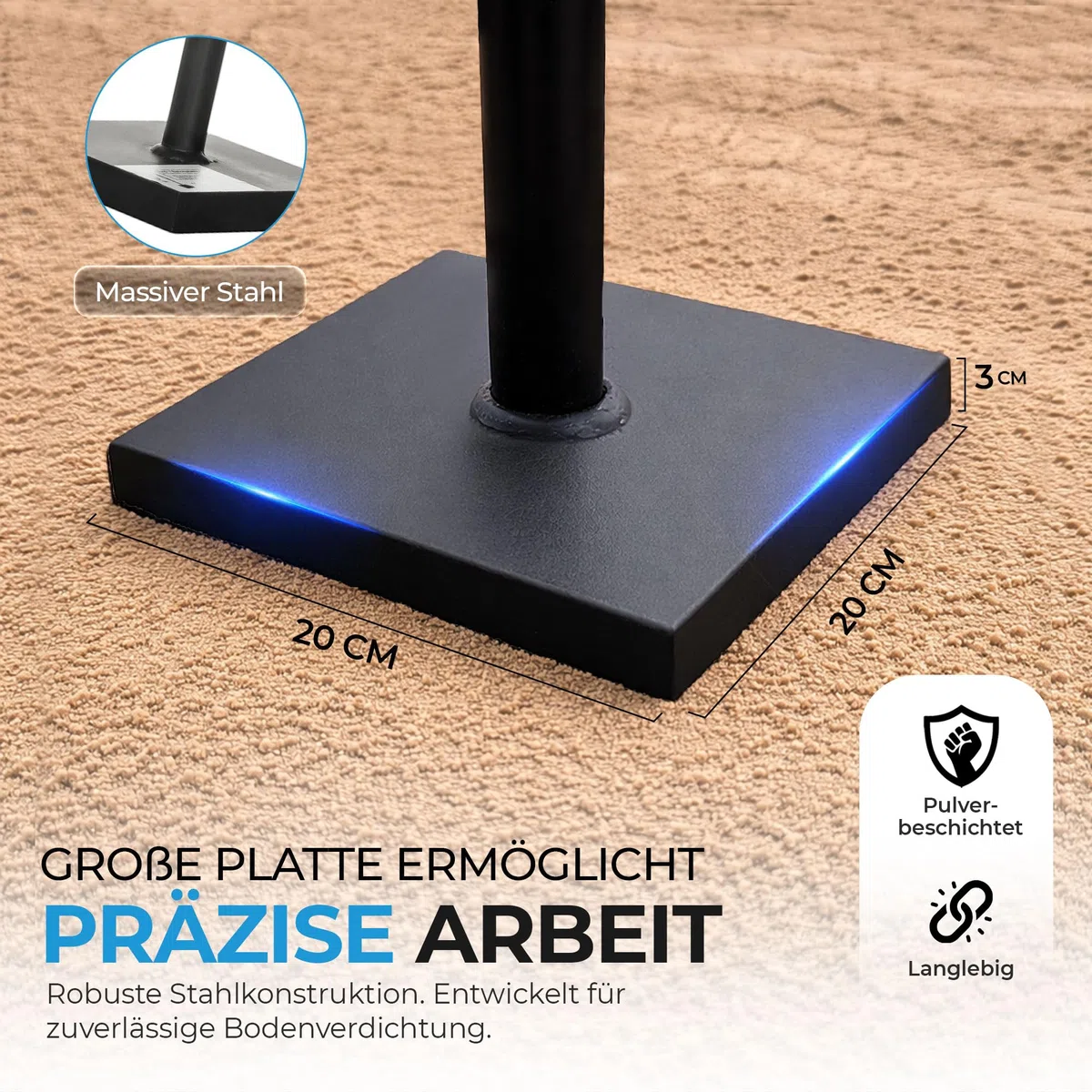 Pilon de béton, modèle 8409 (Noir)