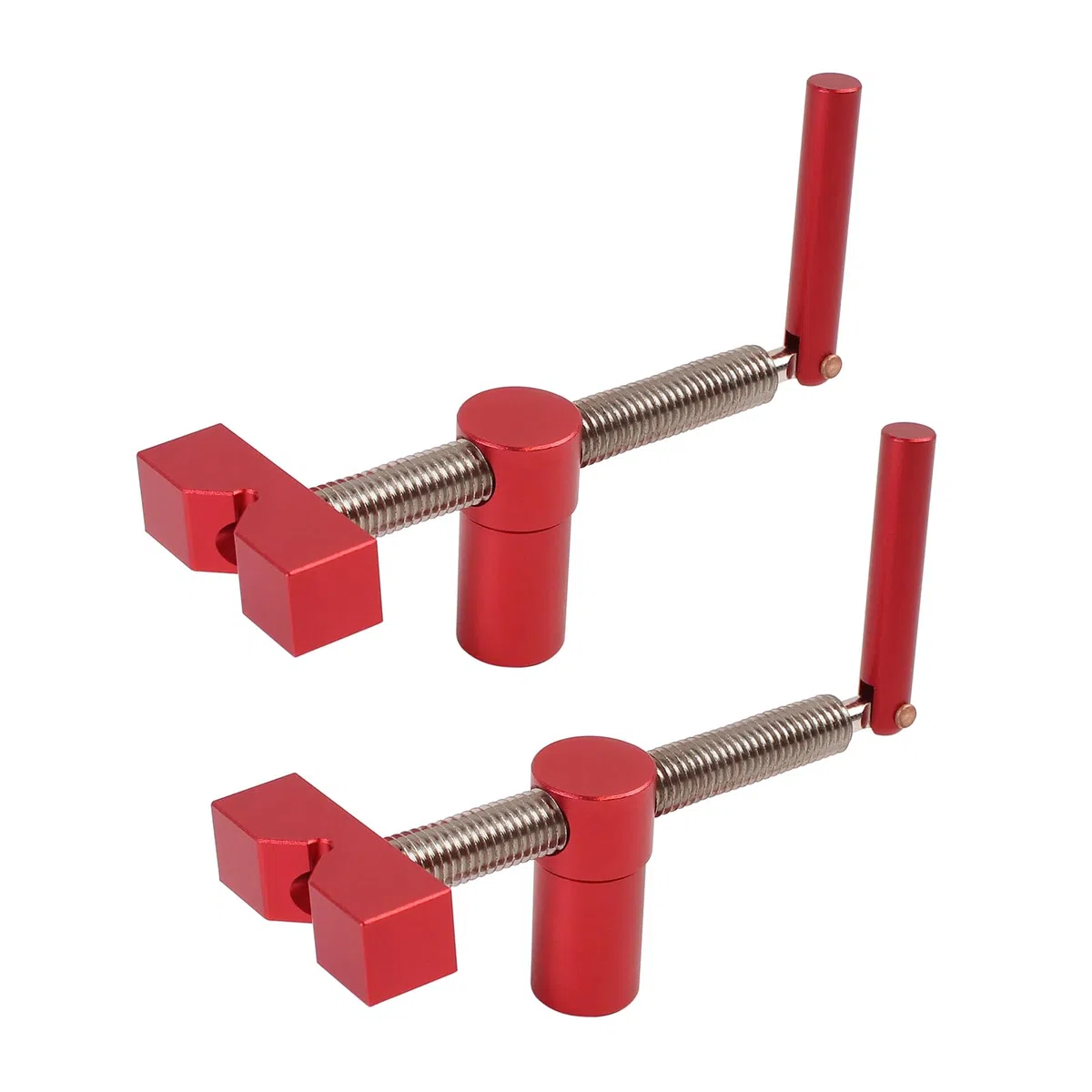 Lot de 2 pinces pour établi de table avec 4 pinces de banc pour chiens - Pour crochet de banc - Trou de 20 mm - Pour le travail du bois - Fixation rapide en laiton