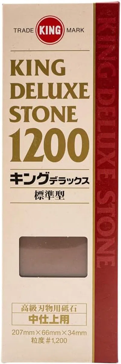 Pierre à Aiguiser Japonaise King Grain #1200 Affuteur Affutage Couteaux Outils