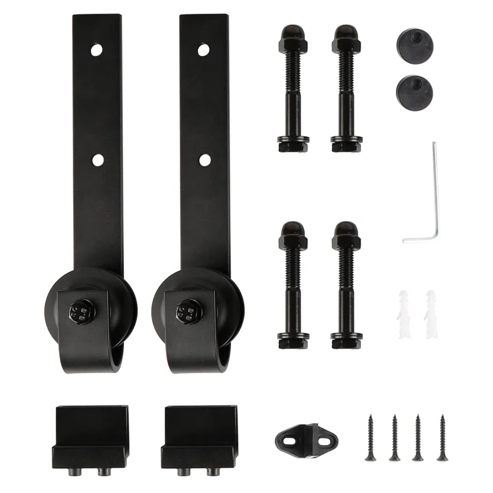 Roulette Porte Coulissante, Accessoires pour Portes Coulissantes, Noir (Roulette kit seulement)