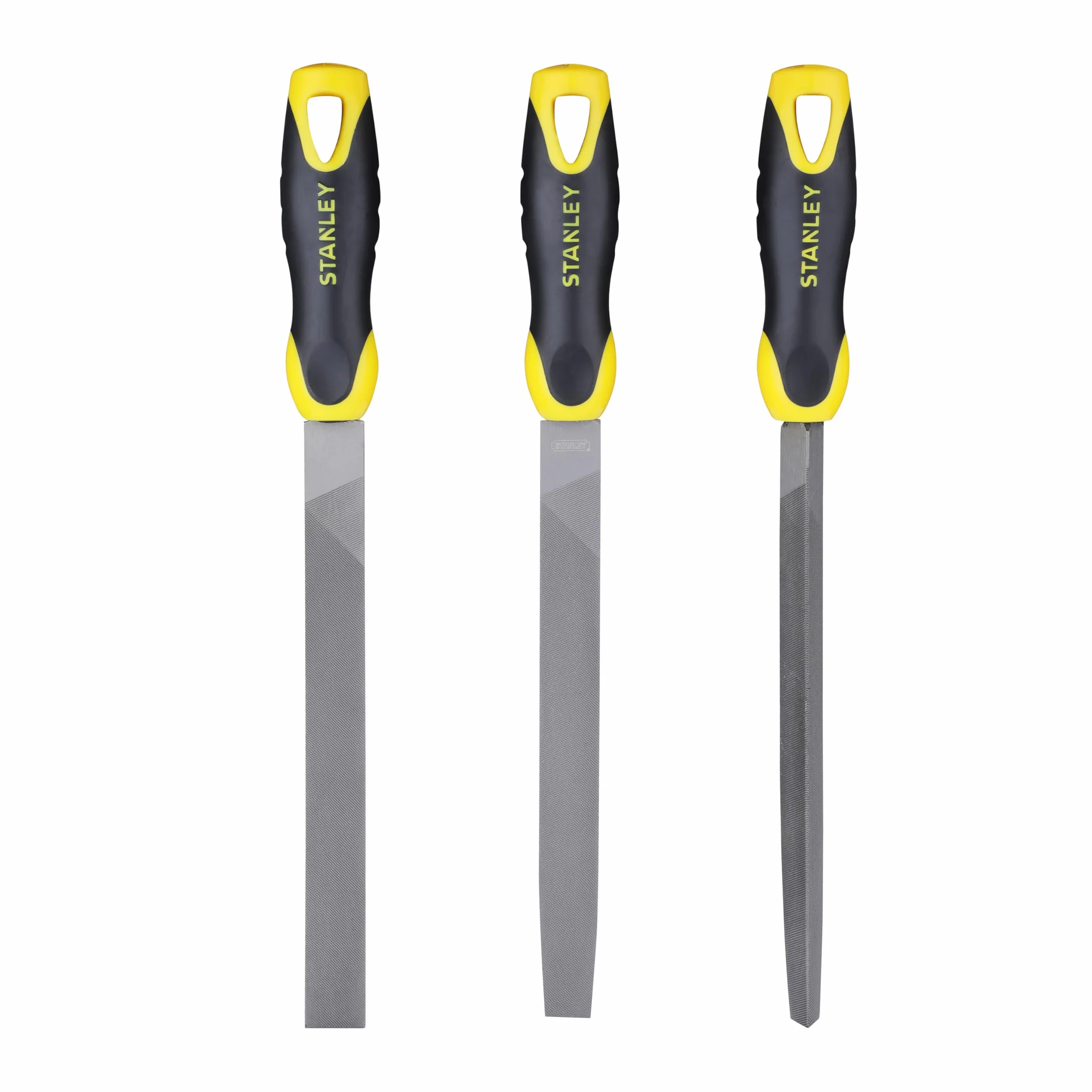 STANLEY 022464 File Set includes 1/2 Round/Flat/ 3 Square (3 Pieces)