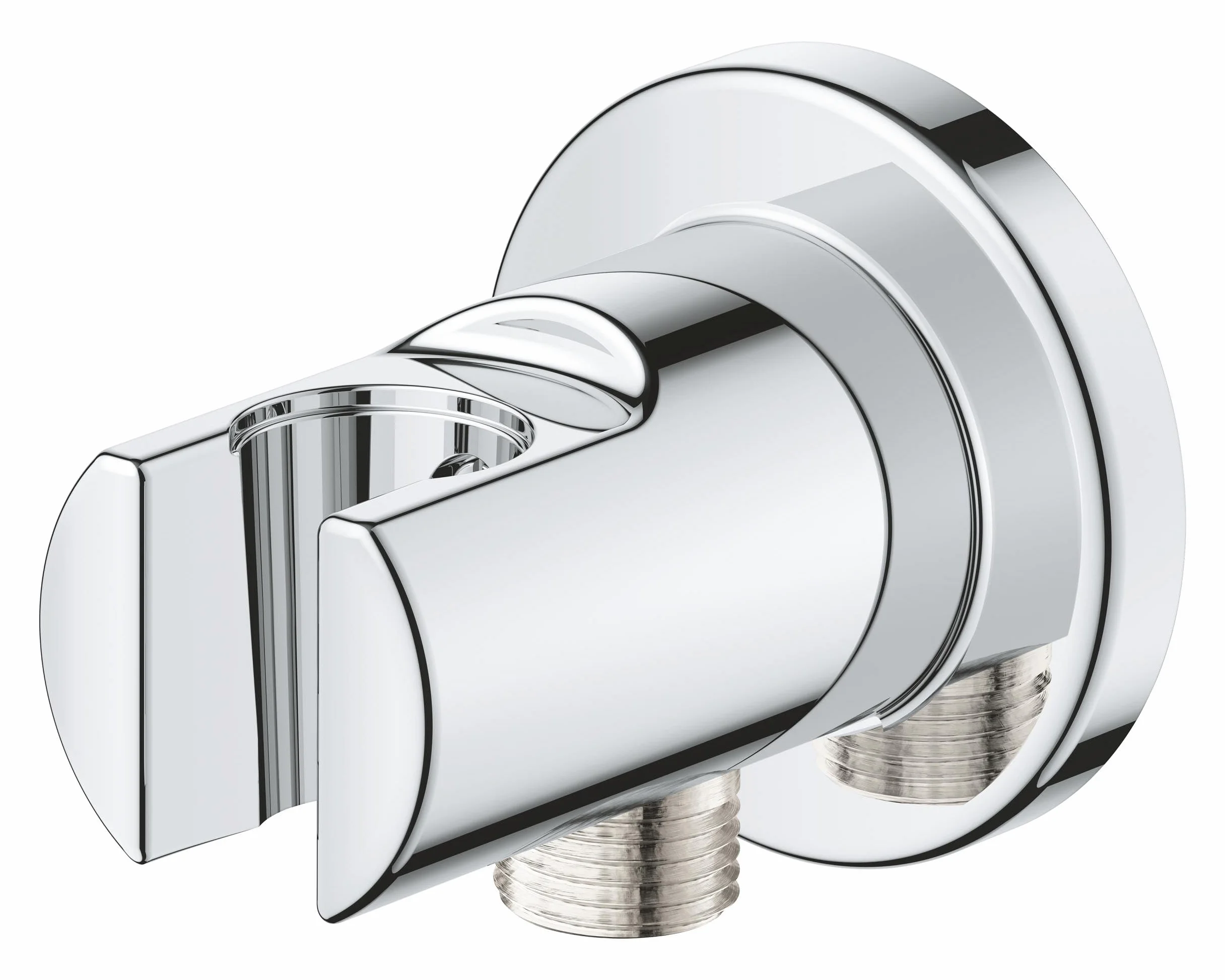 GROHE Vitalio Universal Coude à Encastrer avec Support Mural pour Douchette, Raccord fileté 1/2", Chromé, 26962001