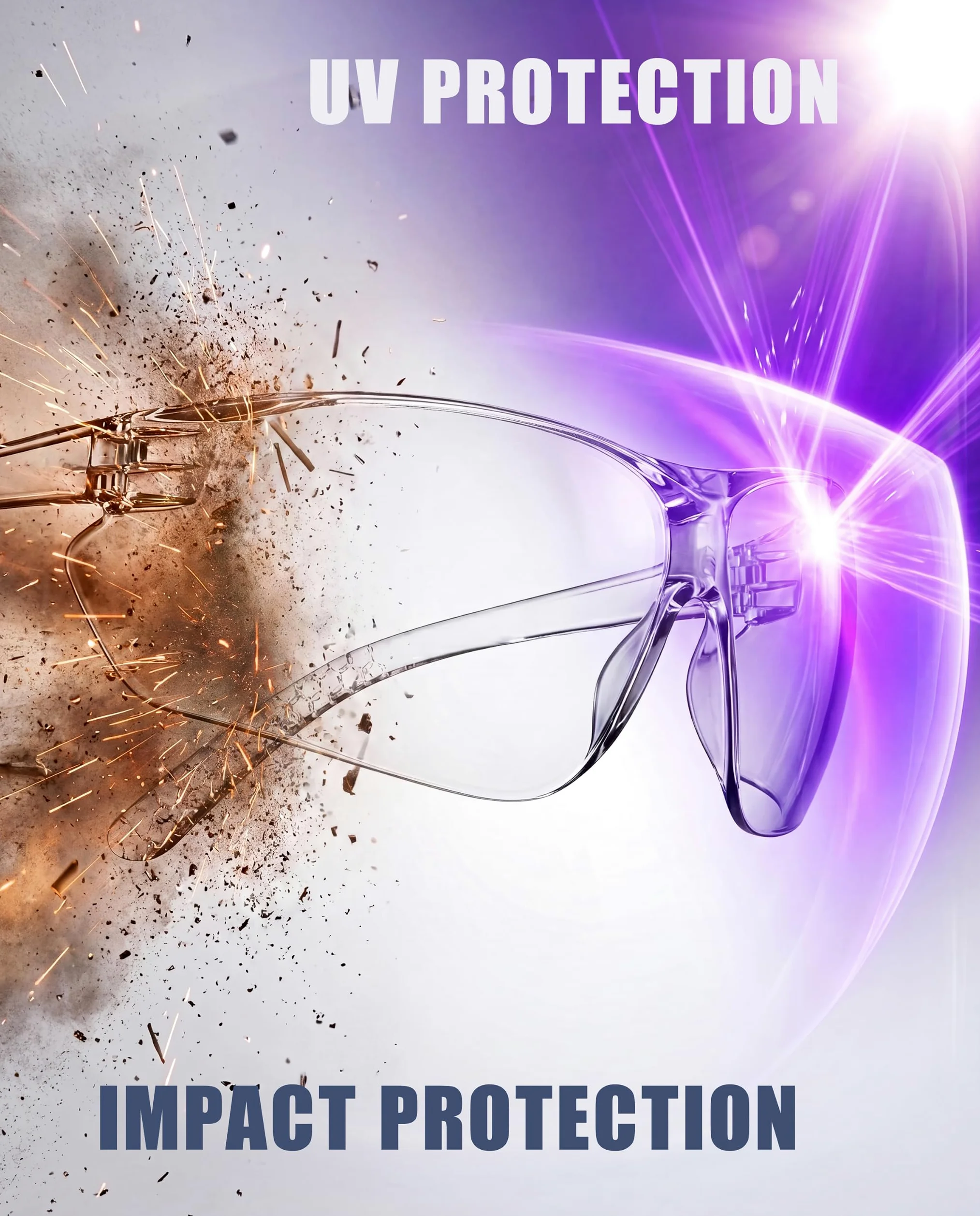 ACE FL-15G 10 pièces Lunettes de protection