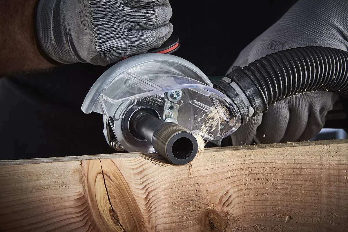 wolfcraft Râpe cylindrique pour meuleuse d'angle, Ø 31,5 mm I 4385000 I Pour sculpter et travailler le bois