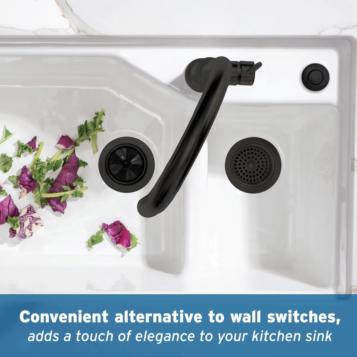 InSinkErator STC-MTBLK SinkTop Switch Push Button, Matte Black by InSinkErator